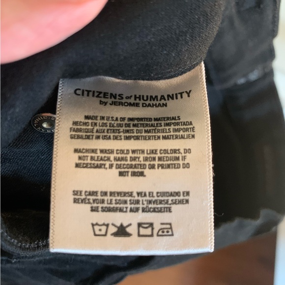 Citizens of humanity black high rise skinny jeans - Picture 3 of 8